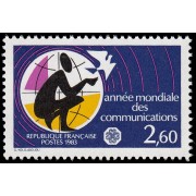 France Francia 2260 1983 Año mundial de las comunicaciones MNH France Francia 2260 1983 Año mundial de las comunicaciones MNH