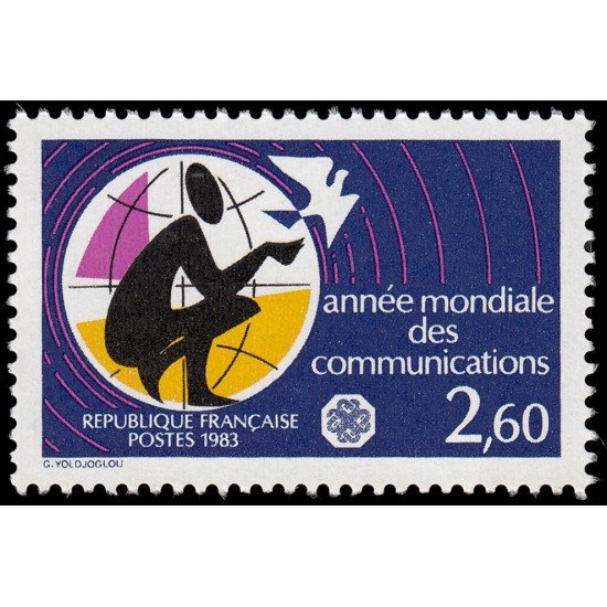 France Francia 2260 1983 Año mundial de las comunicaciones MNH