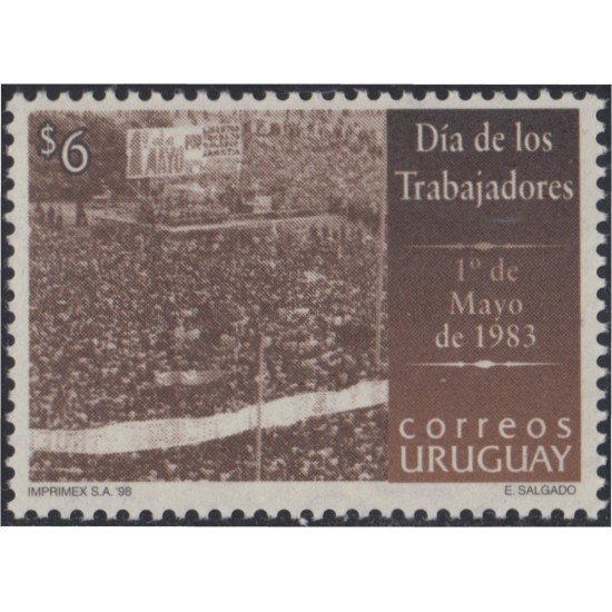 Uruguay 1727 1998 1o de Mayo día de los trabajadores MNH