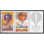 France Francia P2262A 1983 Bicentenario del aire y del espacio MNH France Francia P2262A 1983 Bicentenario del aire y del espacio MNH