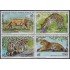 Uruguay 1730/33 1998 Juvalux 98 Felinos Exposición Filatélica Internacional MNH