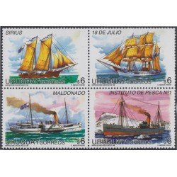 Uruguay 1734/37 1998 Navíos Antiguos Barcos Ships MNH Uruguay 1734/37 1998 Navíos Antiguos Barcos Ships MNH