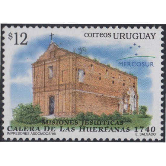 Uruguay 1738 1998 Misiones jesuíticas Calera de las Huérfanas MNH