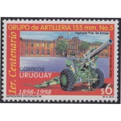Uruguay 1740 1998 Centenario del grupo de artillería Cañon MNH Uruguay 1740 1998 Centenario del grupo de artillería Cañon MNH