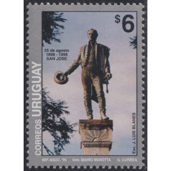 Uruguay 1744 1998 Centenario del primer monumento al general Artigas MNH Uruguay 1744 1998 Centenario del primer monumento al general Artigas MNH