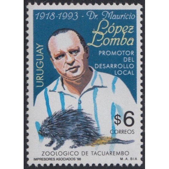 Uruguay 1745 1998 Dr Mauricio López Lomba promotor del desarrollo local MNH Uruguay 1745 1998 Dr Mauricio López Lomba promotor del desarrollo local MNH