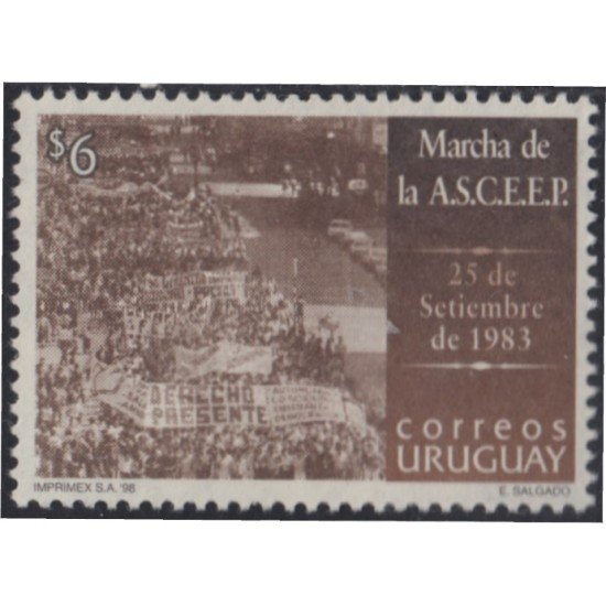 Uruguay 1750 1998 Marcha dela ASCEEP MNH Uruguay 1750 1998 Marcha dela ASCEEP MNH