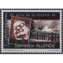 Uruguay 1751 1998 25 años de la muerte de Salvador Allende MNH Uruguay 1751 1998 25 años de la muerte de Salvador Allende MNH