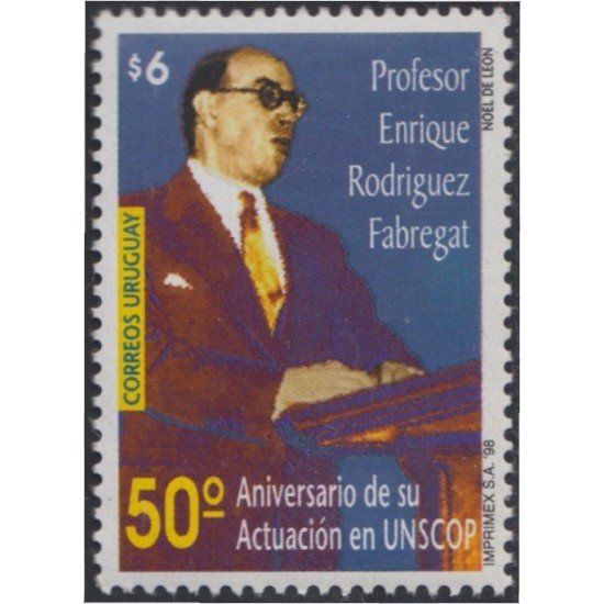 Uruguay 1756 1998 Profesor Enrique Rodríguez Fabregat MNH Uruguay 1756 1998 Profesor Enrique Rodríguez Fabregat MNH