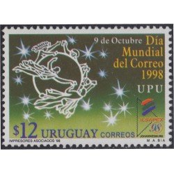Uruguay 1758 1998 Día Mundial del correo MNH Uruguay 1758 1998 Día Mundial del correo MNH