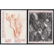 France Francia 2264/65 1983 Serie artística MNH France Francia 2264/65 1983 Serie artística MNH