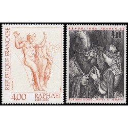 France Francia 2264/65 1983 Serie artística MNH France Francia 2264/65 1983 Serie artística MNH