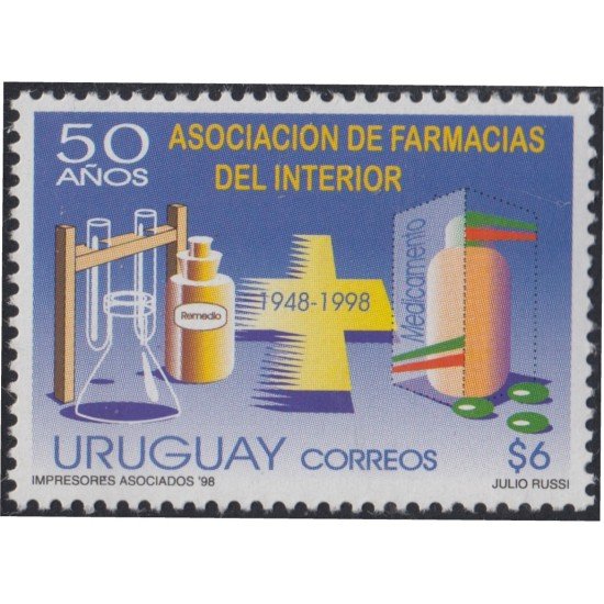 Uruguay 1772 1998 Asociación de farmacias del Interior MNH