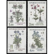 France Francia 2266/69 1983 Flora y fauna de Francia Flores de montaña MNH France Francia 2266/69 1983 Flora y fauna de Francia Flores de montaña MNH