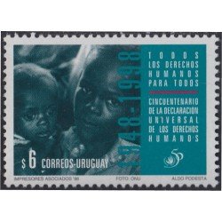 Uruguay 1781 1998 50 Años de la Declaración de los Humanos MNH Uruguay 1781 1998 50 Años de la Declaración de los Humanos MNH