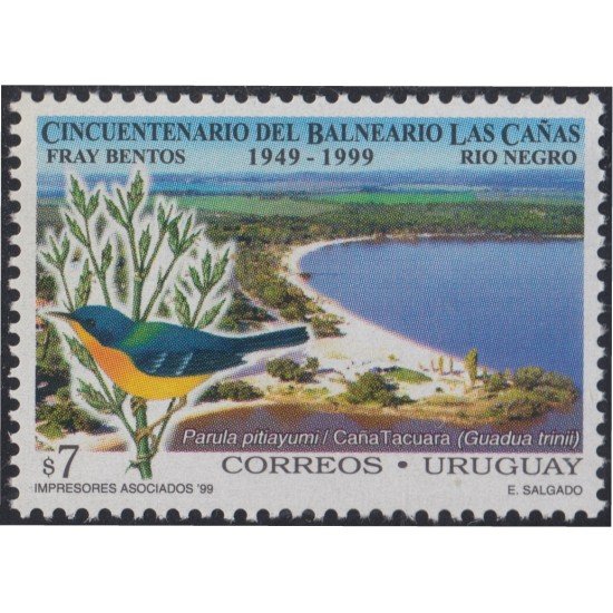 Uruguay 1793 1999 Centenario del Balneario Las Cañas MNH Uruguay 1793 1999 Centenario del Balneario Las Cañas MNH