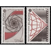 France Francia 2270/71 1983 Europa Las grandes obras del genio humano Fotografía Cine MNH France Francia 2270/71 1983 Europa Las grandes obras del genio humano Fotografía Cine MNH