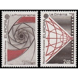 France Francia 2270/71 1983 Europa Las grandes obras del genio humano Fotografía Cine MNH France Francia 2270/71 1983 Europa Las grandes obras del genio humano Fotografía Cine MNH