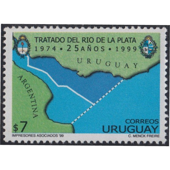 Uruguay 1794 1999 Tratado del Río de la Plata MNH Uruguay 1794 1999 Tratado del Río de la Plata MNH