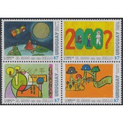 Uruguay 1806/09 1999 Dibujos de infantes MNH