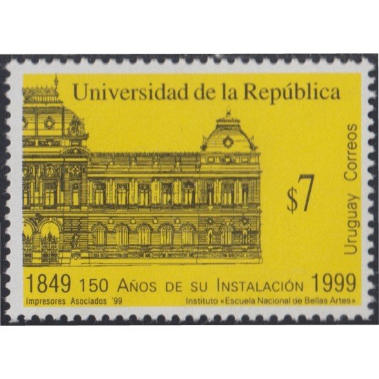 Uruguay 1825 1999 Universidad de la República 150 Años de instalación MNH Uruguay 1825 1999 Universidad de la República 150 Años de instalación MNH