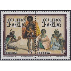 Uruguay 1827/28 1999 Los Indios Charruas MNH Uruguay 1827/28 1999 Los Indios Charruas MNH