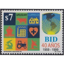Uruguay 1849 1999 40 Aniversario de la Banca Internacional de Desarrollo MNH