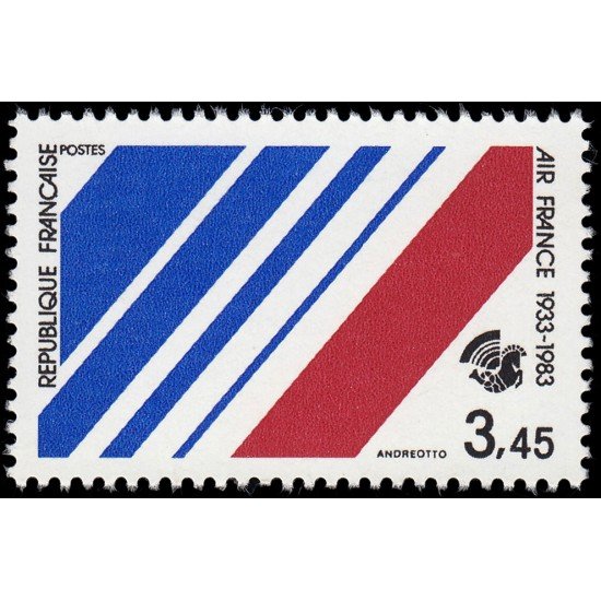 France Francia 2278 1983 50 aniv. de la creación de  la Compañía Air-France MNH