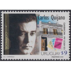 Uruguay 1890 2000 Centenario del nacimiento de Carlos Quijano MNH Uruguay 1890 2000 Centenario del nacimiento de Carlos Quijano MNH