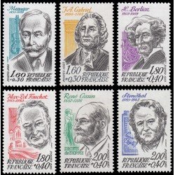 France Francia 2279/84 1983 Personajes célebres MNH France Francia 2279/84 1983 Personajes célebres MNH