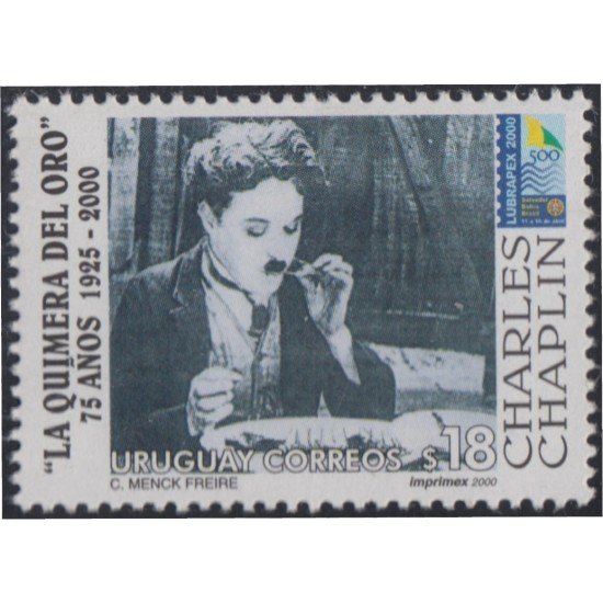 Uruguay 1893 2000 Charles Chaplin La quimera del Oro MNH Uruguay 1893 2000 Charles Chaplin La quimera del Oro MNH