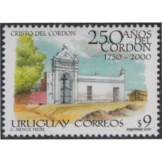 Uruguay 1894 2000 250º Aniversario del Cristo del Cordón MNH Uruguay 1894 2000 250º Aniversario del Cristo del Cordón MNH