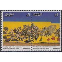 Uruguay 1895/96 2000 Mural Espina de la Cruz MNH Uruguay 1895/96 2000 Mural Espina de la Cruz MNH