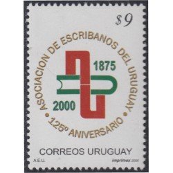 Uruguay 1898 2000 125º Aniversario de la Asociación de escribanos del Uruguay MNH Uruguay 1898 2000 125º Aniversario de la Asociación de escribanos del Uruguay MNH