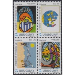 Uruguay 1900/03 2000 Dibujos de jóvenes sobre el futuro MNH Uruguay 1900/03 2000 Dibujos de jóvenes sobre el futuro MNH