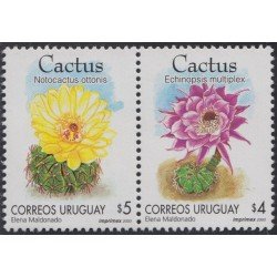 Uruguay 1907/08 2000 Flores Cactus Flowers MNH Uruguay 1907/08 2000 Flores Cactus Flowers MNH