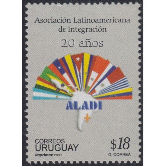Uruguay 1915 2000 Asociación de Integración Latinoamericana MNH Uruguay 1915 2000 Asociación de Integración Latinoamericana MNH