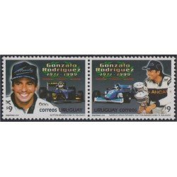Uruguay 1919/20 2000 Homenaje a González Rodríguez piloto de carreras de autos MNH Uruguay 1919/20 2000 Homenaje a González Rodríguez piloto de carreras de autos MNH