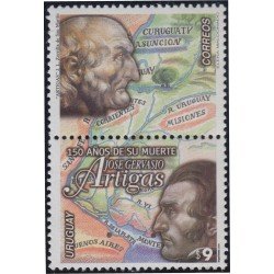 Uruguay 1921 2000 150º Aniversario de la muerte de General Gervasio Artigas MNH Uruguay 1921 2000 150º Aniversario de la muerte de General Gervasio Artigas MNH