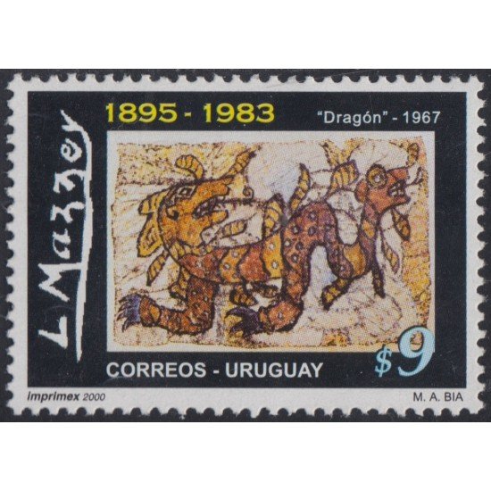 Uruguay 1924 2000 105º Aniversario del nacimiento del pintor L. Mazzey MNH Uruguay 1924 2000 105º Aniversario del nacimiento del pintor L. Mazzey MNH