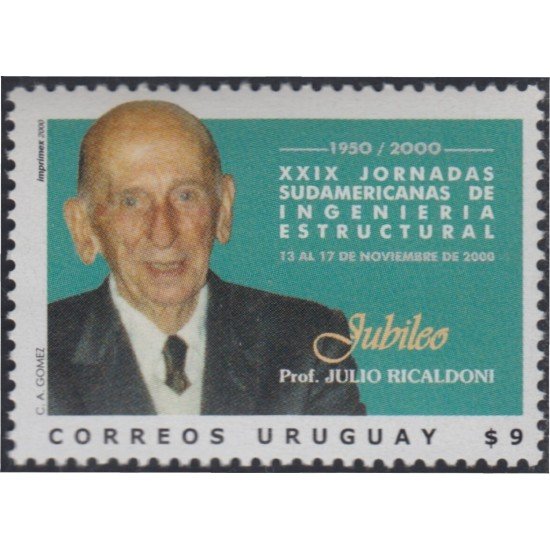 Uruguay 1934 2000 25 Jornadas sudamericanas  de ingeniería estructural Profesor Julio Ricaldoni MNH