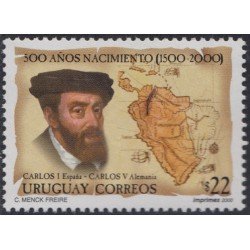 Uruguay 1935 2000 500 Años del nacimiento del Rey Carlos I de España MNH Uruguay 1935 2000 500 Años del nacimiento del Rey Carlos I de España MNH
