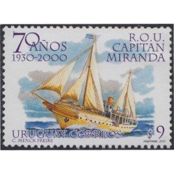 Uruguay 1935A 2000 70º Aniversario del barco Capitán Miranda Ship MNH Uruguay 1935A 2000 70º Aniversario del barco Capitán Miranda Ship MNH
