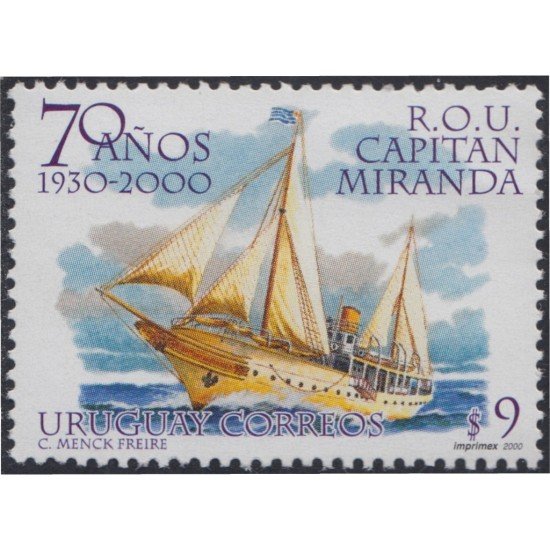 Uruguay 1935A 2000 70º Aniversario del barco Capitán Miranda Ship MNH