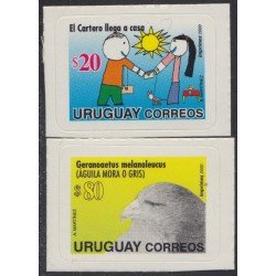 Uruguay 1935DE 2000 Serie antigua Águila gris Dibujo infantil Autoadhesivos Uruguay 1935DE 2000 Serie antigua Águila gris Dibujo infantil Autoadhesivos