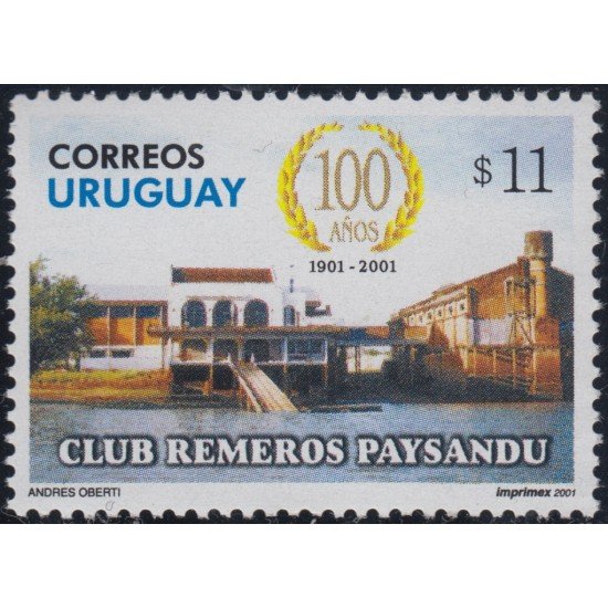 Uruguay 1941 2001Centenario del Club Remeros Paysandu MNH Uruguay 1941 2001Centenario del Club Remeros Paysandu MNH