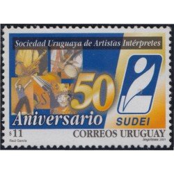 Uruguay 1947 2001 Sociedad Uruguaya de Artistas e Intérpretes MNH Uruguay 1947 2001 Sociedad Uruguaya de Artistas e Intérpretes MNH
