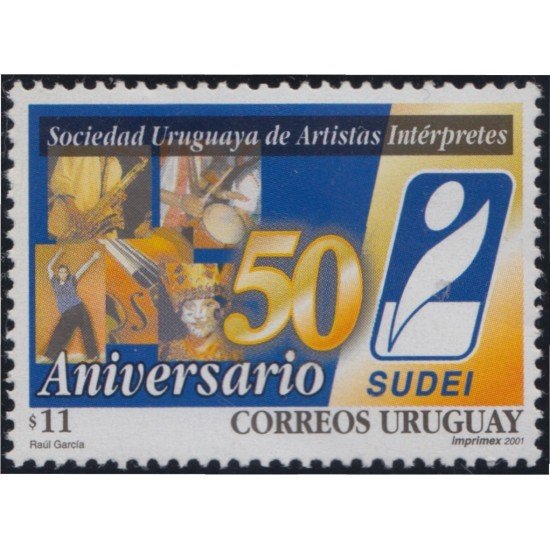 Uruguay 1947 2001 Sociedad Uruguaya de Artistas e Intérpretes MNH Uruguay 1947 2001 Sociedad Uruguaya de Artistas e Intérpretes MNH