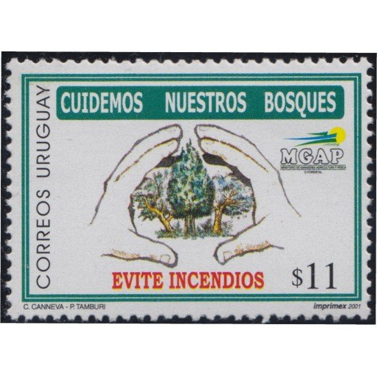 Uruguay 1948 2001 Campaña de prevención contra los incendios forestales MNH Uruguay 1948 2001 Campaña de prevención contra los incendios forestales MNH
