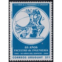 Uruguay 1949 2001 85º Aniversario de la Facultad de Ingeniería Emblema MNH Uruguay 1949 2001 85º Aniversario de la Facultad de Ingeniería Emblema MNH